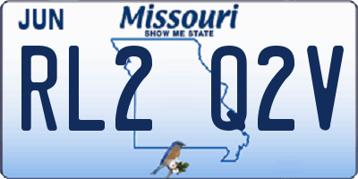 MO license plate RL2Q2V