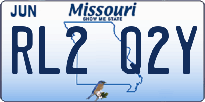 MO license plate RL2Q2Y