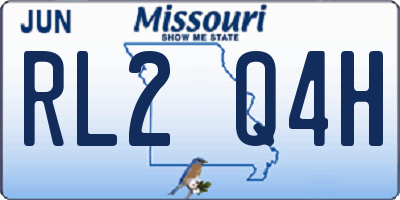 MO license plate RL2Q4H