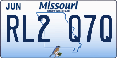 MO license plate RL2Q7Q