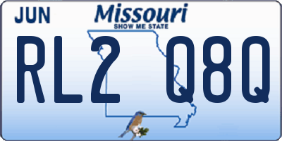 MO license plate RL2Q8Q