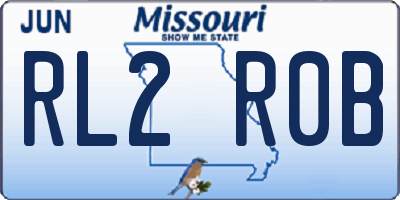 MO license plate RL2R0B
