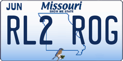 MO license plate RL2R0G