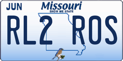MO license plate RL2R0S