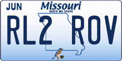 MO license plate RL2R0V
