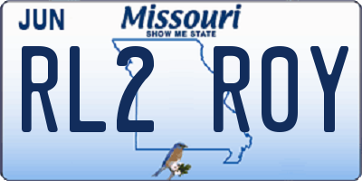 MO license plate RL2R0Y