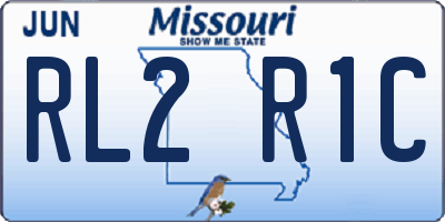 MO license plate RL2R1C