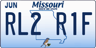 MO license plate RL2R1F