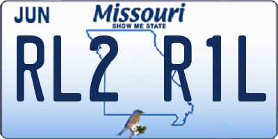MO license plate RL2R1L