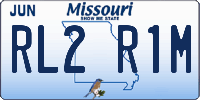 MO license plate RL2R1M