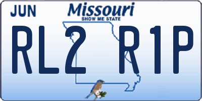MO license plate RL2R1P