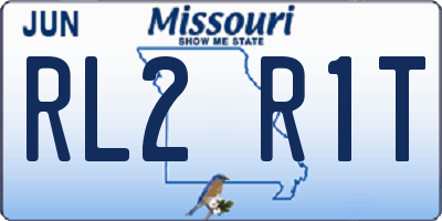 MO license plate RL2R1T