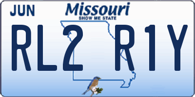 MO license plate RL2R1Y