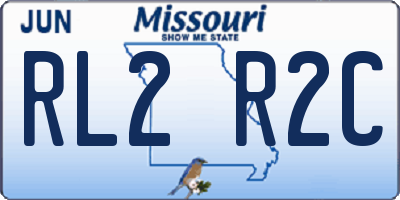 MO license plate RL2R2C
