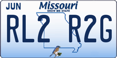 MO license plate RL2R2G