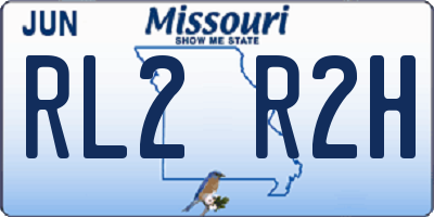 MO license plate RL2R2H