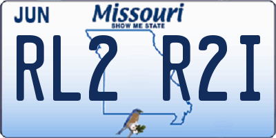 MO license plate RL2R2I