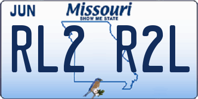 MO license plate RL2R2L