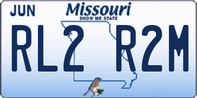 MO license plate RL2R2M