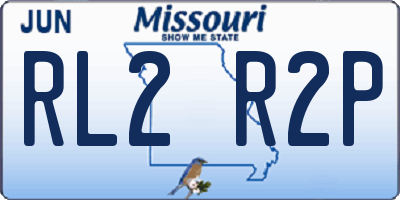 MO license plate RL2R2P