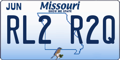MO license plate RL2R2Q