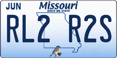 MO license plate RL2R2S
