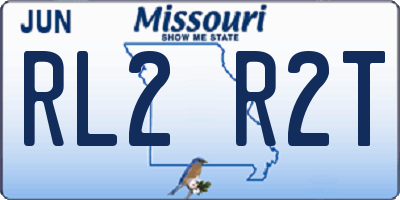 MO license plate RL2R2T