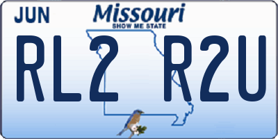 MO license plate RL2R2U
