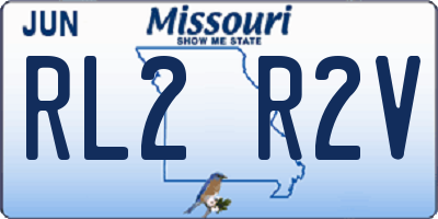 MO license plate RL2R2V