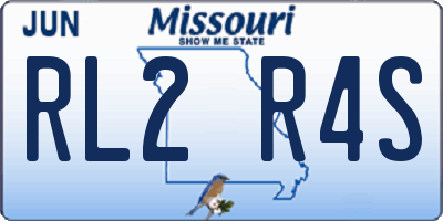 MO license plate RL2R4S