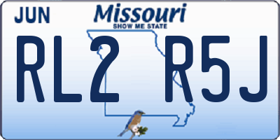 MO license plate RL2R5J