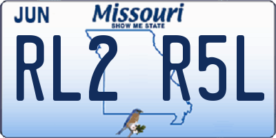 MO license plate RL2R5L