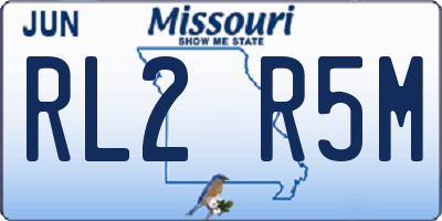 MO license plate RL2R5M