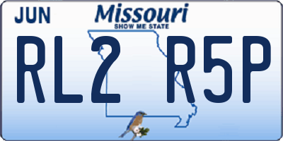 MO license plate RL2R5P