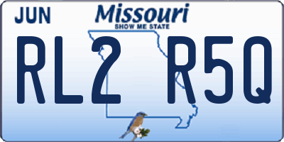 MO license plate RL2R5Q