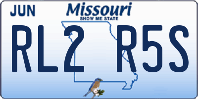 MO license plate RL2R5S
