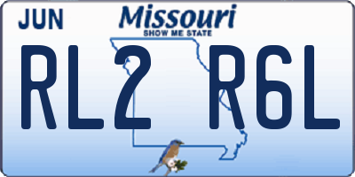 MO license plate RL2R6L