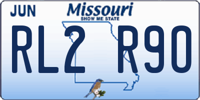 MO license plate RL2R9O