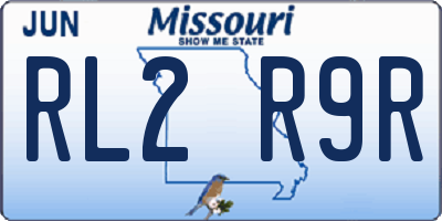 MO license plate RL2R9R