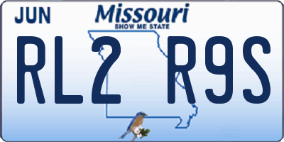 MO license plate RL2R9S