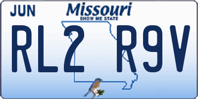 MO license plate RL2R9V