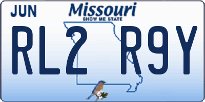 MO license plate RL2R9Y