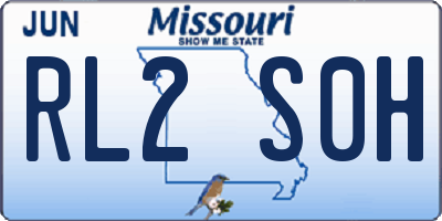 MO license plate RL2S0H