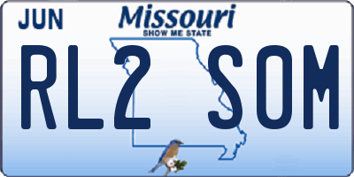 MO license plate RL2S0M