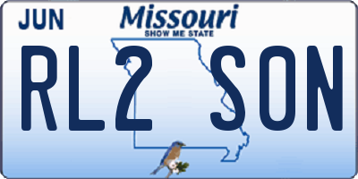MO license plate RL2S0N