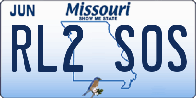 MO license plate RL2S0S