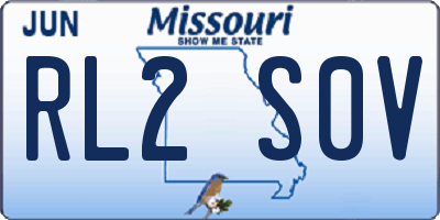 MO license plate RL2S0V