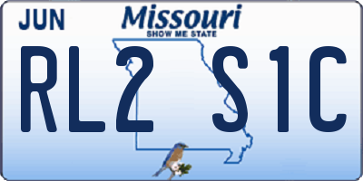 MO license plate RL2S1C