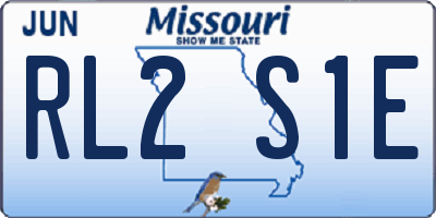 MO license plate RL2S1E