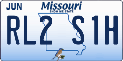 MO license plate RL2S1H